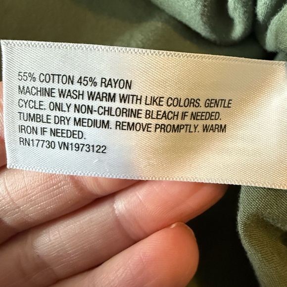 Ava & Viv Olive Button-Down Shirt - Picture 5 of 8